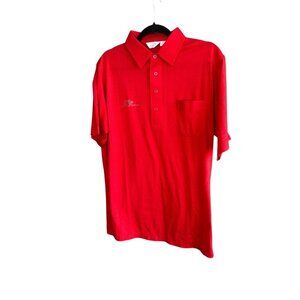 Royal Kaanapali DiFini Knitwear Red Vintage Polo Golf Shirt Size Large